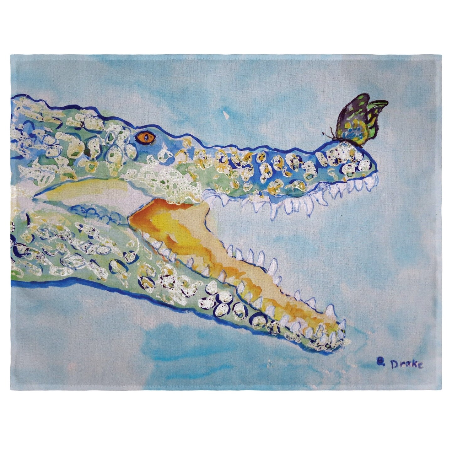 Betsy Drake Croc &#x26; Butterfly Place Mat Set of 4