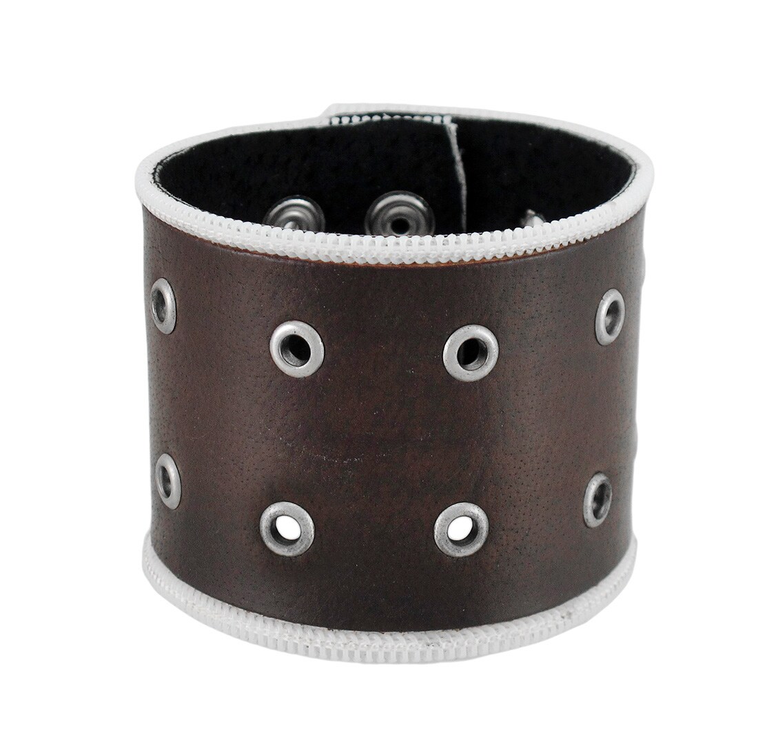 Man BROWN T Timeless Bracelet In Leather XEMB1990100RLXMS410 - Foto 6