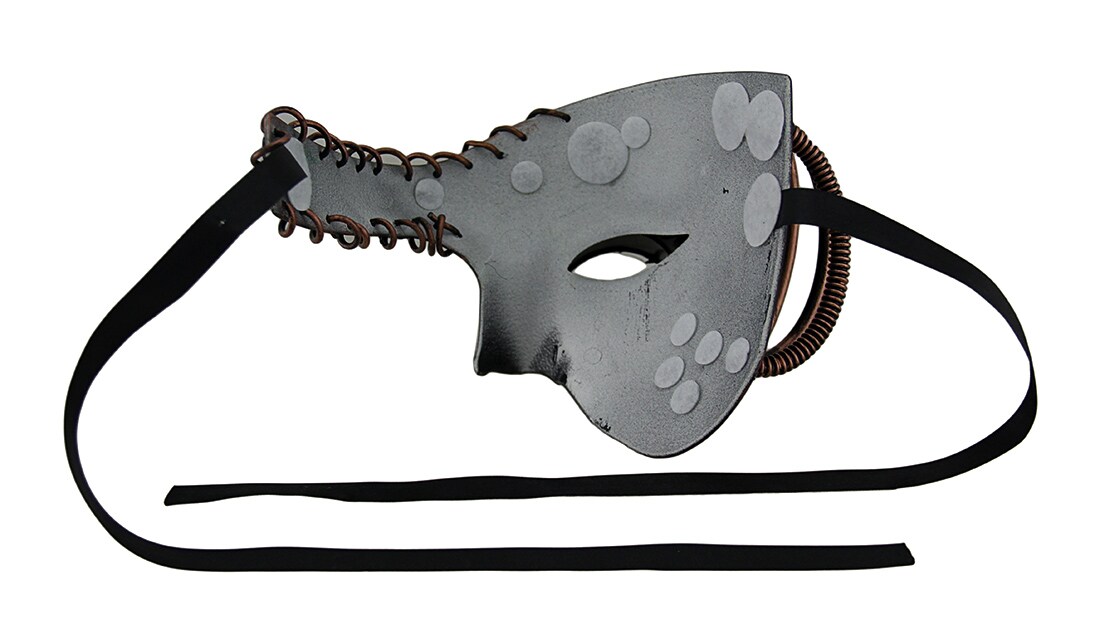 Dan Droid Steampunk Cyborg Spiked One Eyed Metallic Mask