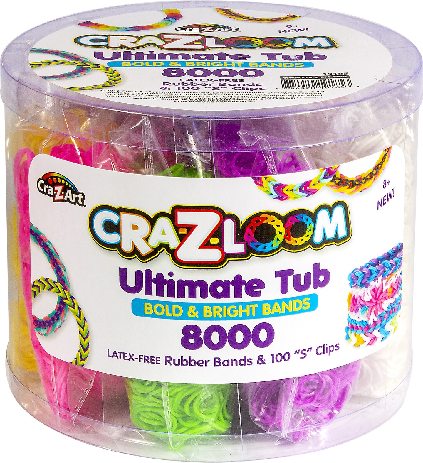 Cra-Z-Art Cra-Z-Loom Ultimate Tub Fulla Bands-8000 Pieces