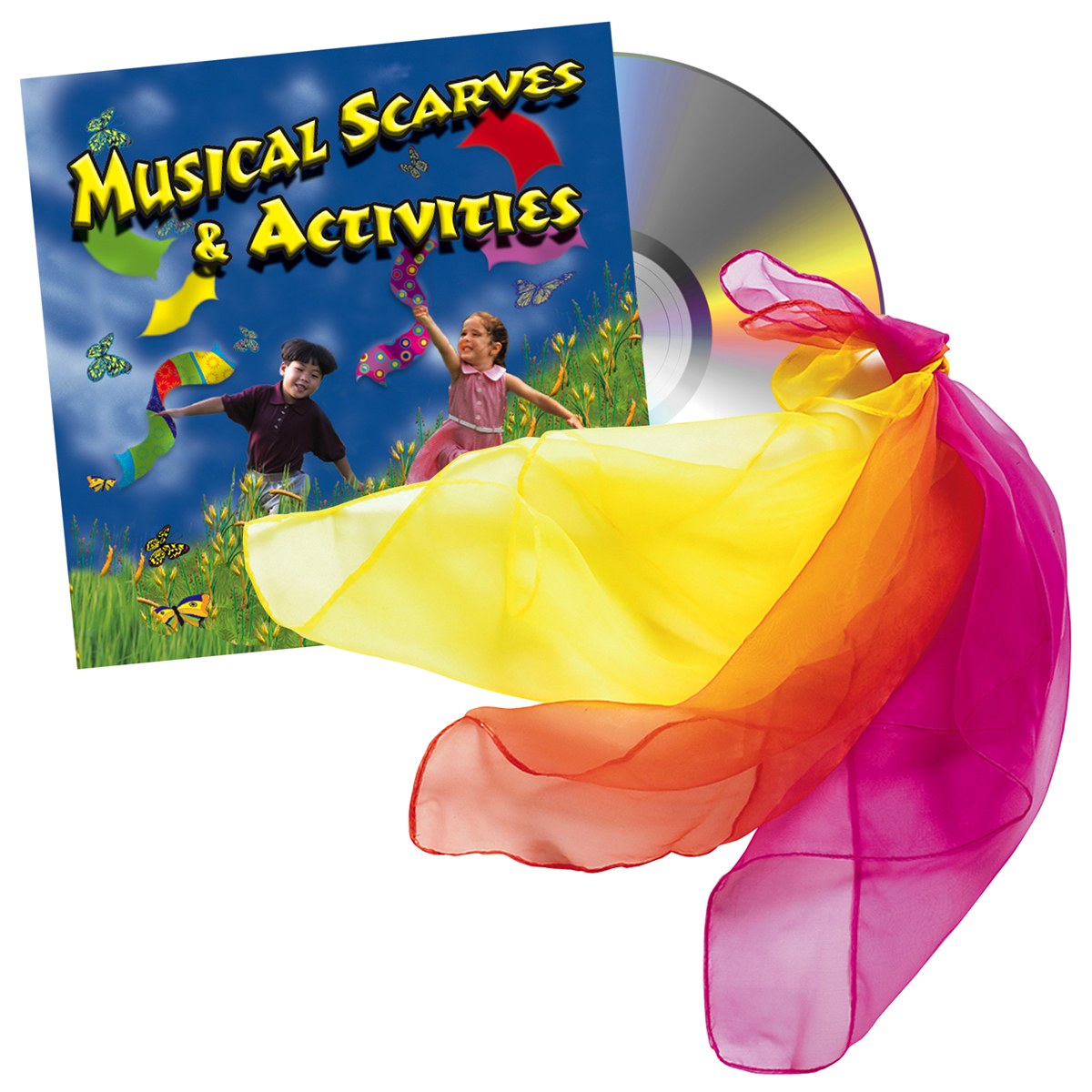 Kaplan Early Learning Company Musical Scarves &#x26; Physical Activity CD Set