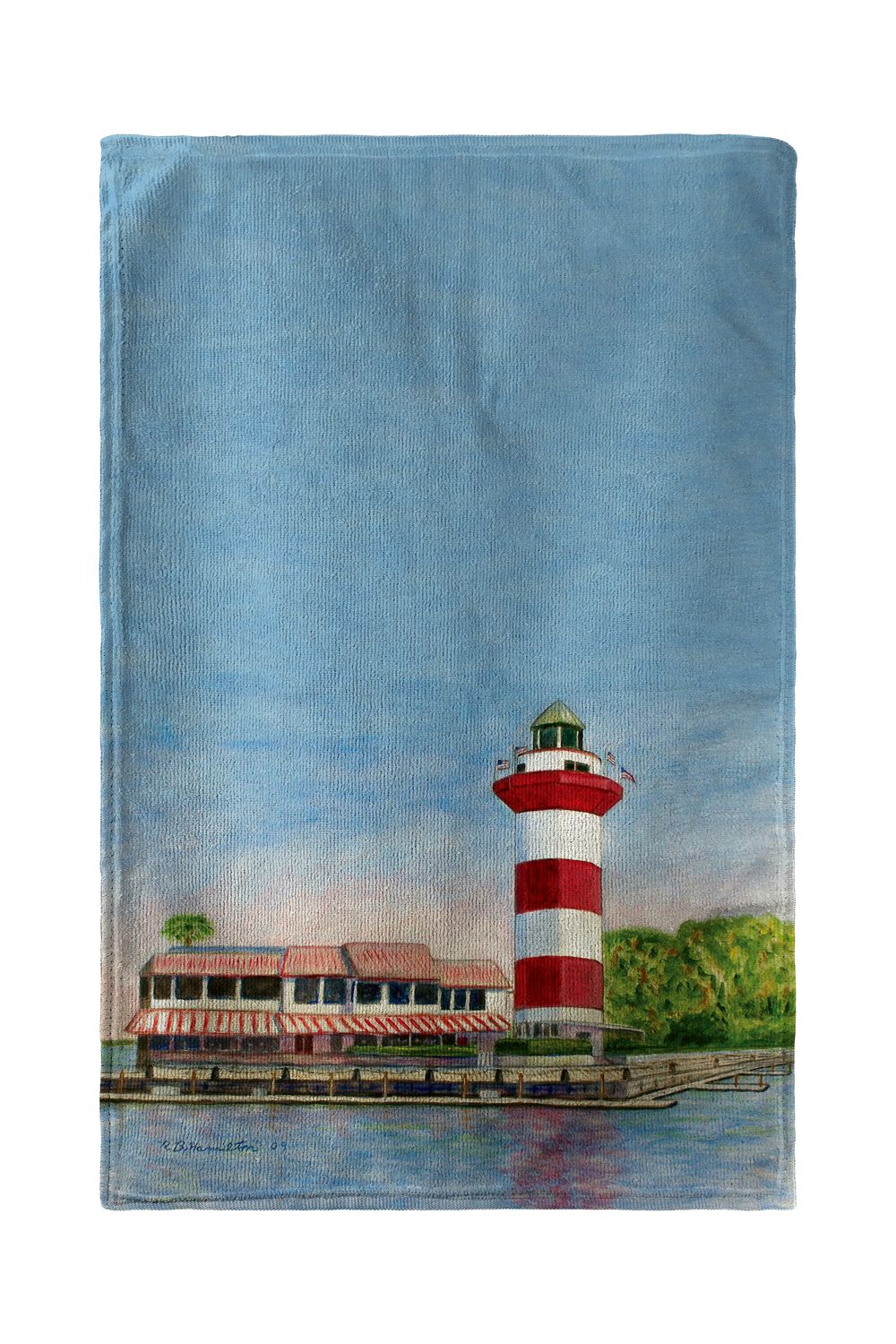 Betsy Drake Hilton Head Lighthouse Beach Towel