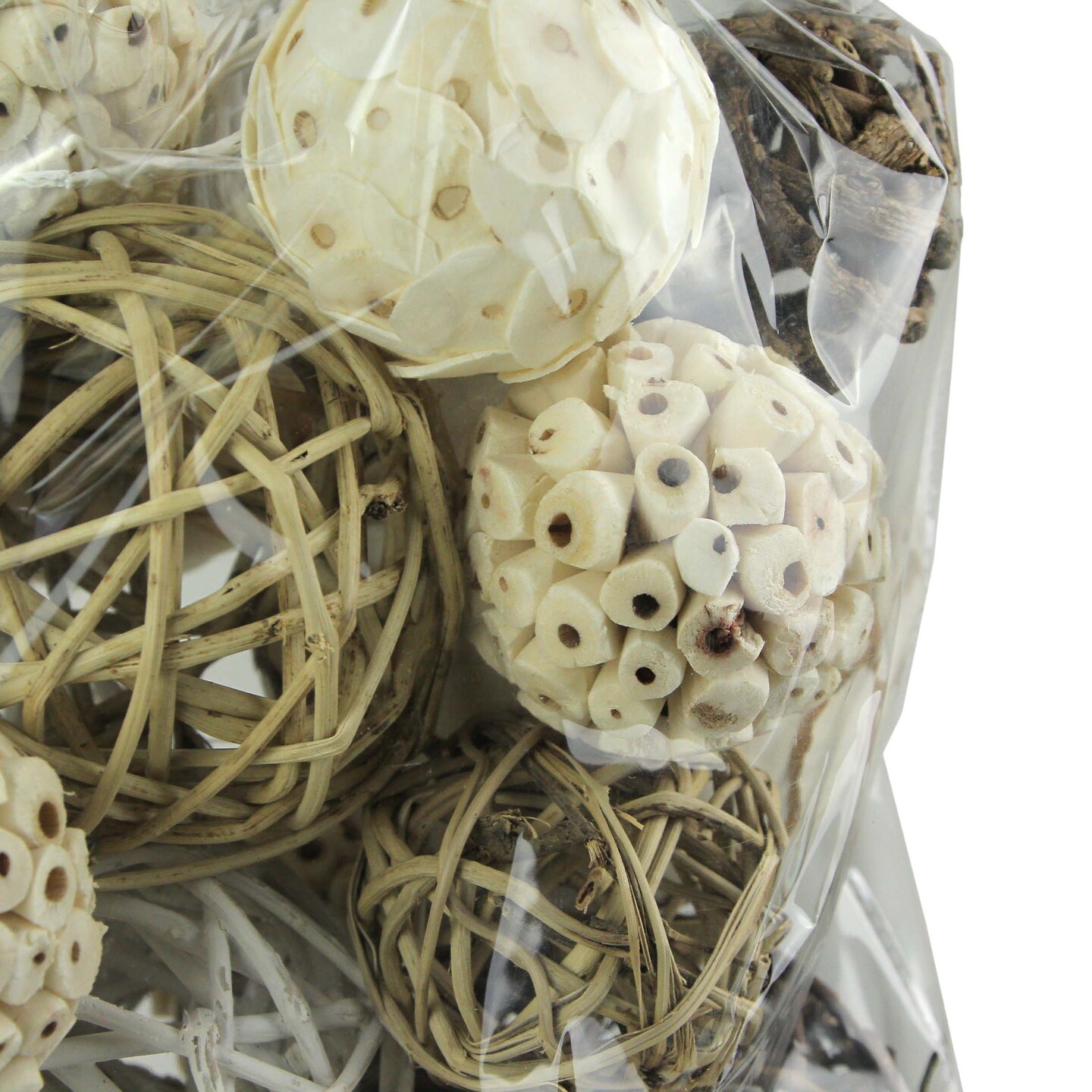 18 Pc. Exotic Dried Organic Decorative Spheres