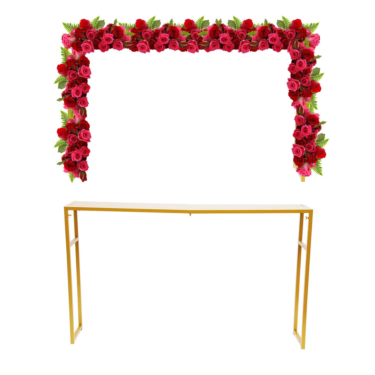 Kitcheniva Gold Flower Wedding Backdrop Stand