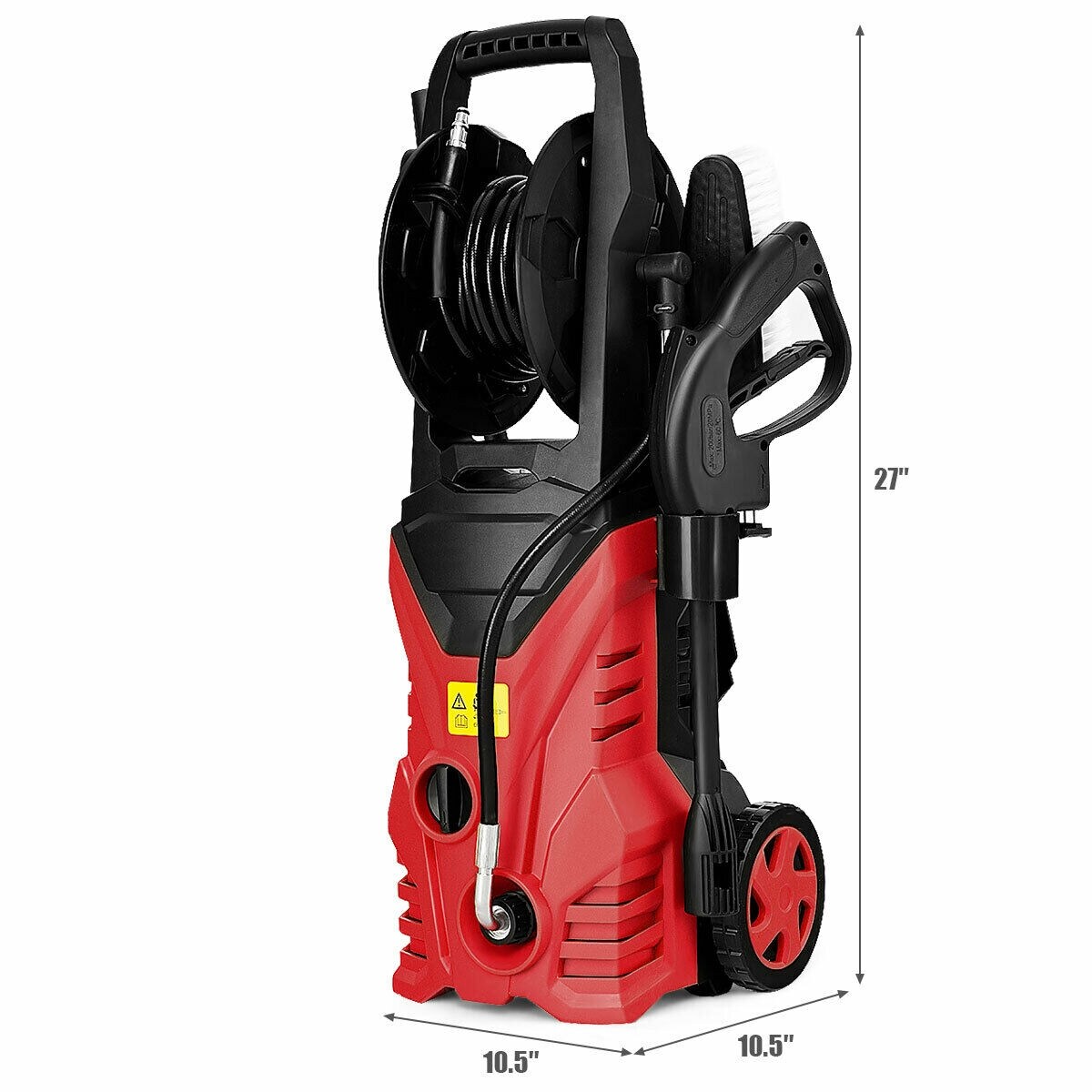 1800W 2030PSI Electric Pressure Washer Cleaner with Hose Reel