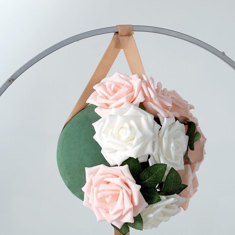 GREEN 8" Round WET FOAM BALL Floral Sphere Wedding Party Decorations