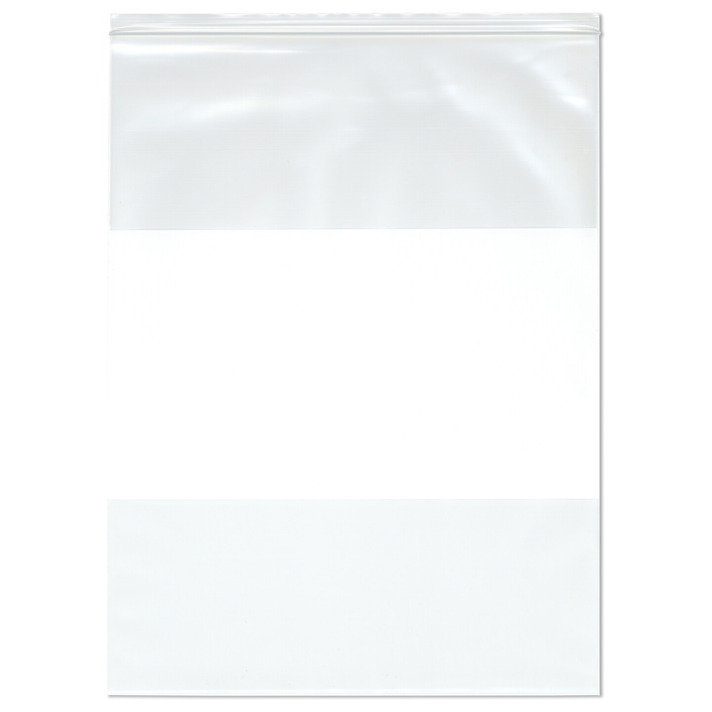 Plymor 18&#x22; x 24&#x22; (Pack of 50), 4 Mil Heavy Duty White-Block Zipper Reclosable Plastic Bags
