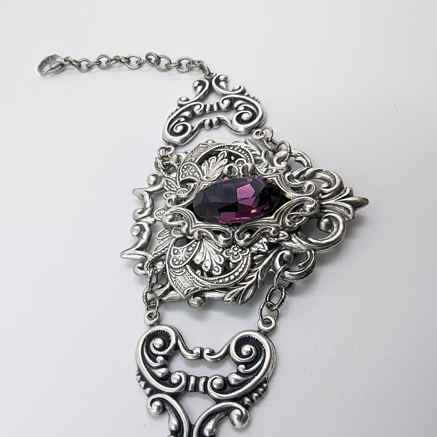 Fantasy Gothic Jewelry Stores Vintage Purple Gothic Sterling