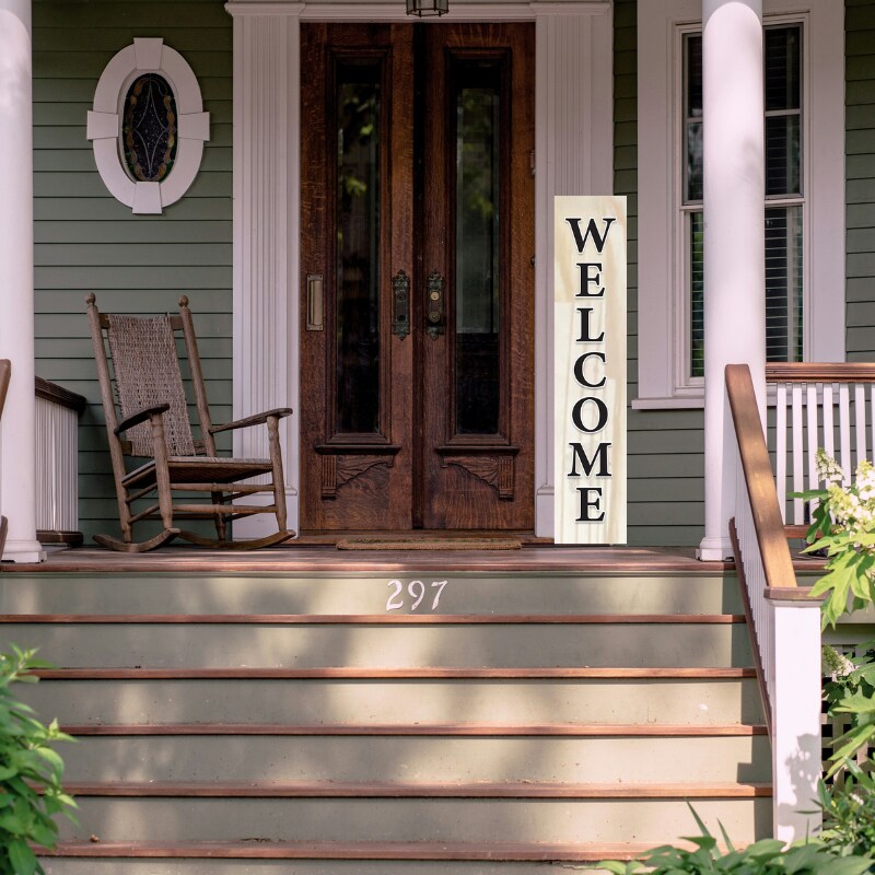 Welcome Wood Porch Board Collection
