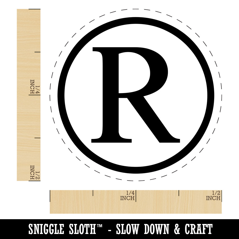 Registered Trademark Symbol Self-Inking Rubber Stamp for Stamping Crafting Planners