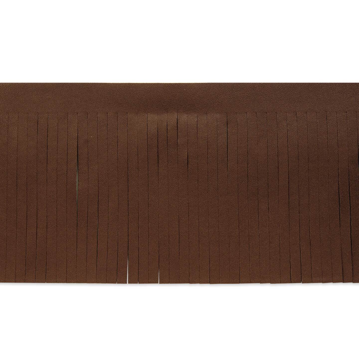 6" Matte Finish Vegan Leather Fringe Trim