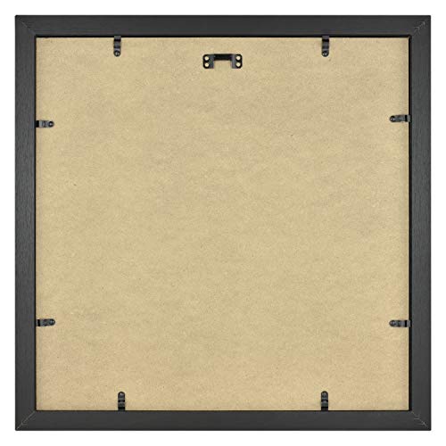 MCS Studio Gallery Frame, Black Woodgrain, 16 x 16 in matted to 8 x 8 in , Single
