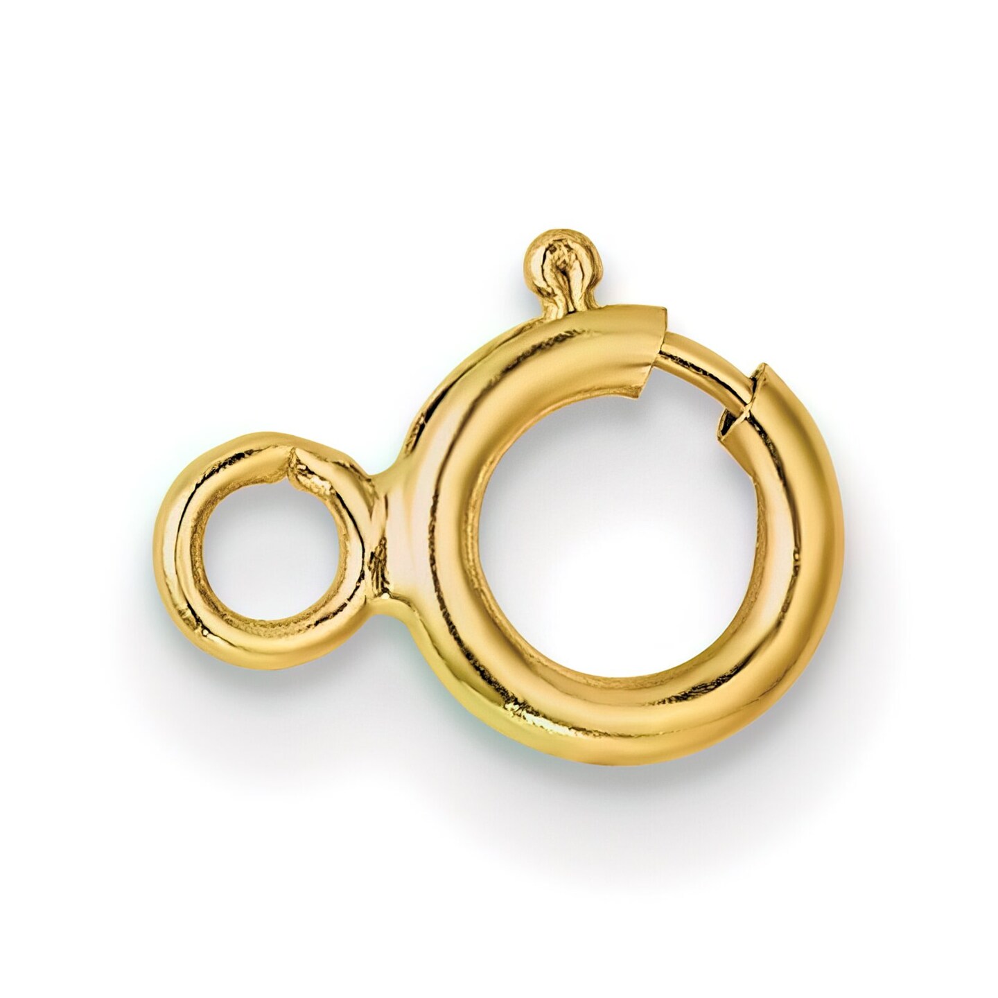 14K Gold Spring Ring Clasp