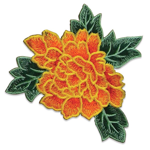 Embroidered Flower Patches Iron on Sew On, Embroidery Birthflower