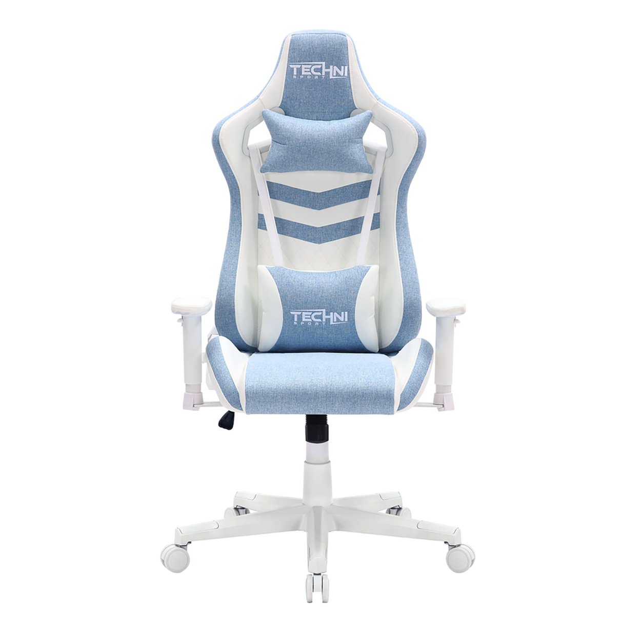 Techni Sport Indoor Furniture Ts86 Ergonomic Pastel Polyurethane, Nylon Base Gaming Chair, Blue