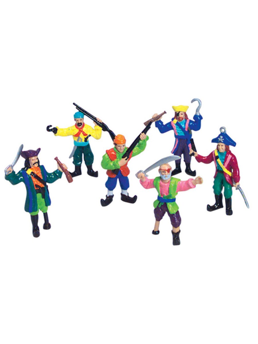 Set of 12 2.5&#x22; Pirate Swashbuckler Figures Halloween Trick or Treat Toys