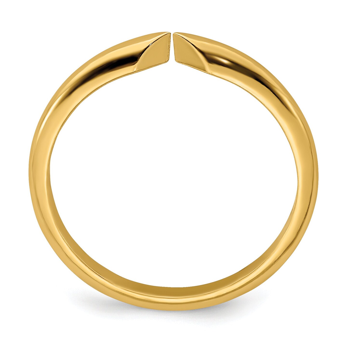 14K Gold 6 Prong Half Round Ring Shank