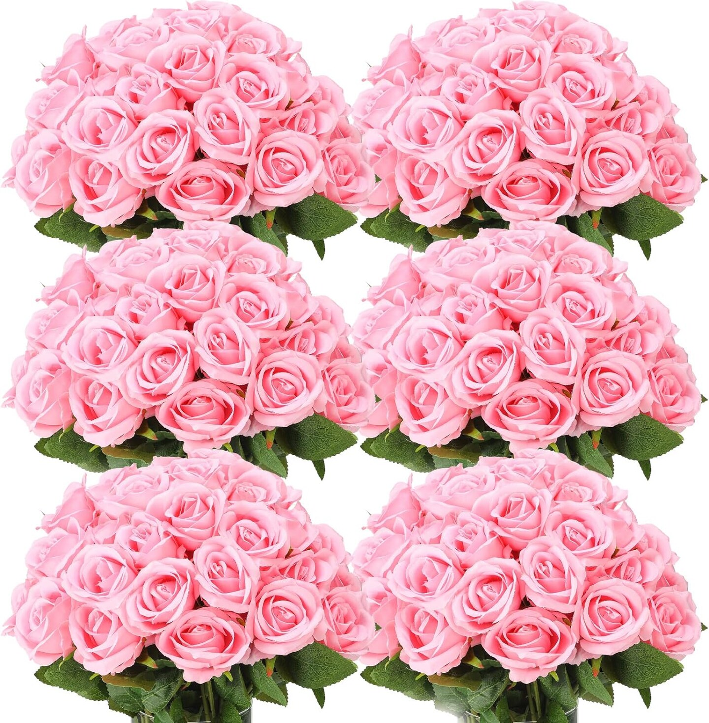 50 Realistic Silk Roses: Perfect for Home, Weddings, and Parties