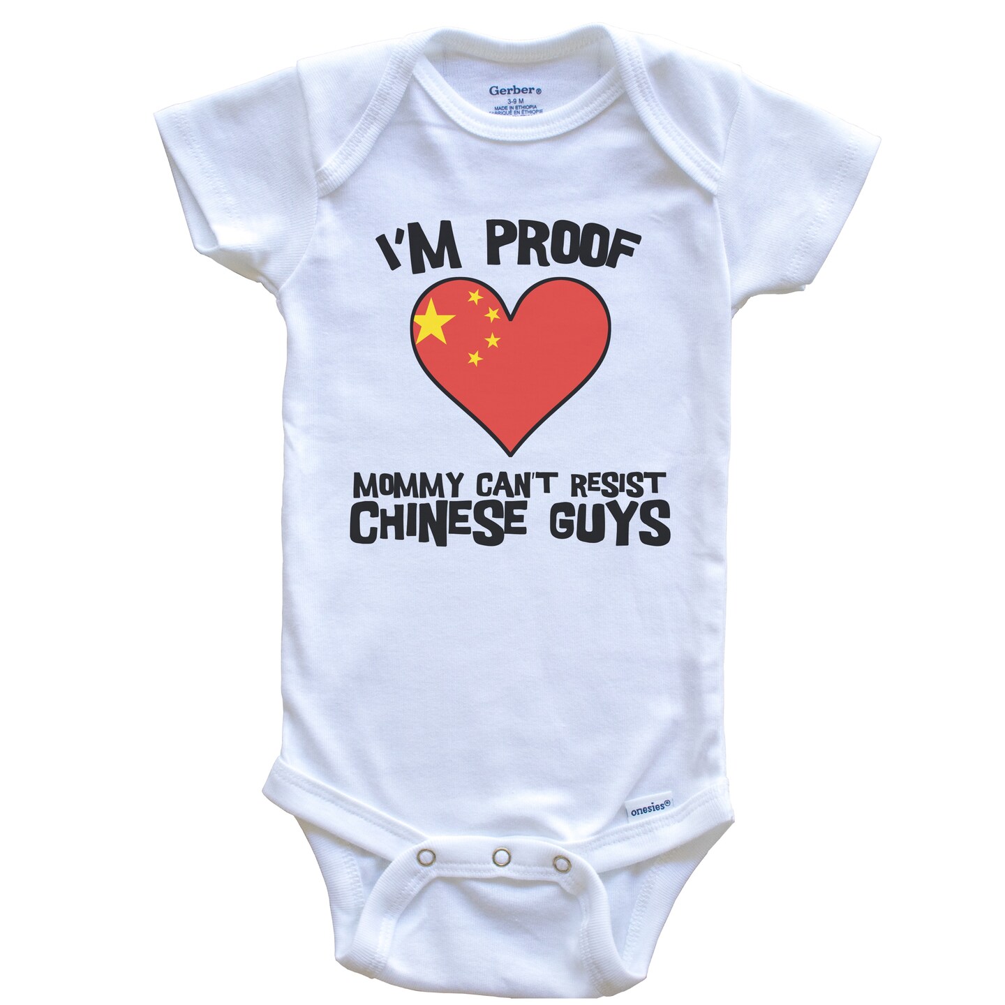 Brazilian Flag Baby Bodysuit - "I'm Proof Mommy Can't Resist Brazilian Guys" Onesie