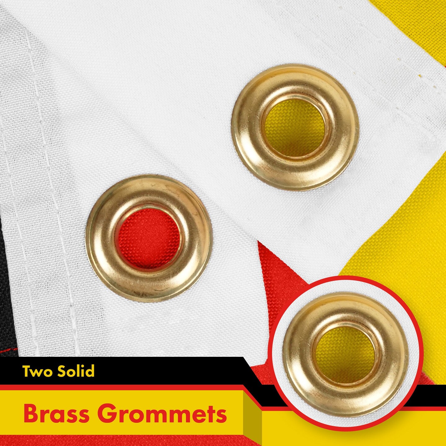 G128 German State Ensign Flag German Eagle Flag 3x5 feet Printed 150D, Indoor/Outdoor, Vibrant Colors, Brass Grommets, Quality Polyester, Much Thicker More Durable Than 100D 75D Polyester