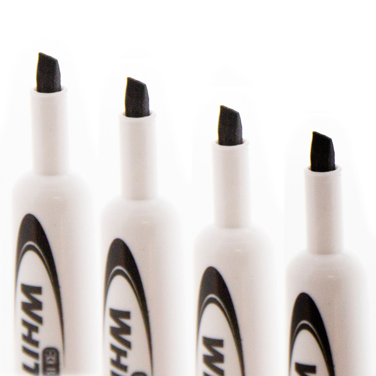 BAZIC Chisel Tip Black Dry-Erase Markers (12/Pack)