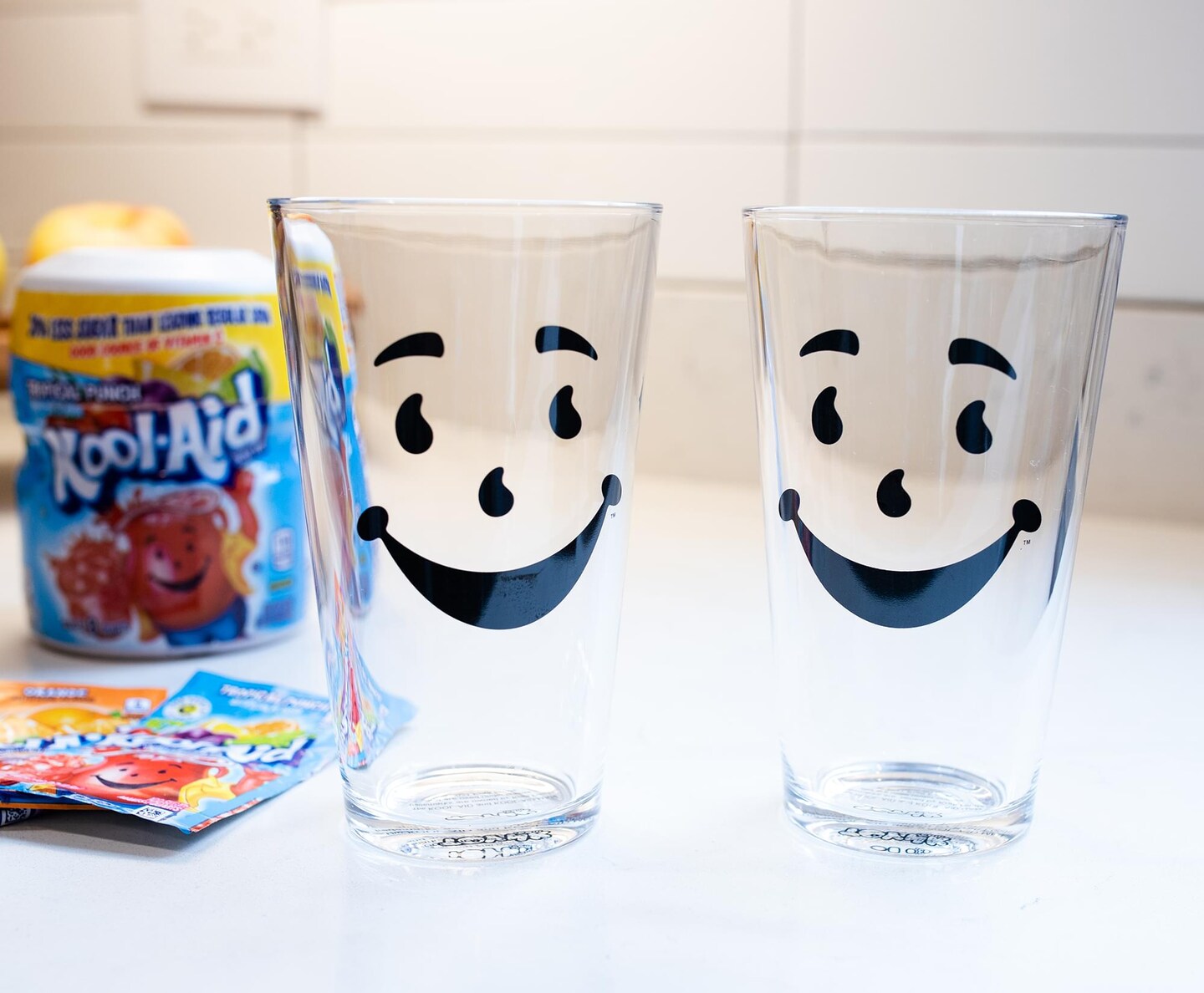 Kool-Aid Man 16-Ounce Pint Glasses | Set of 2