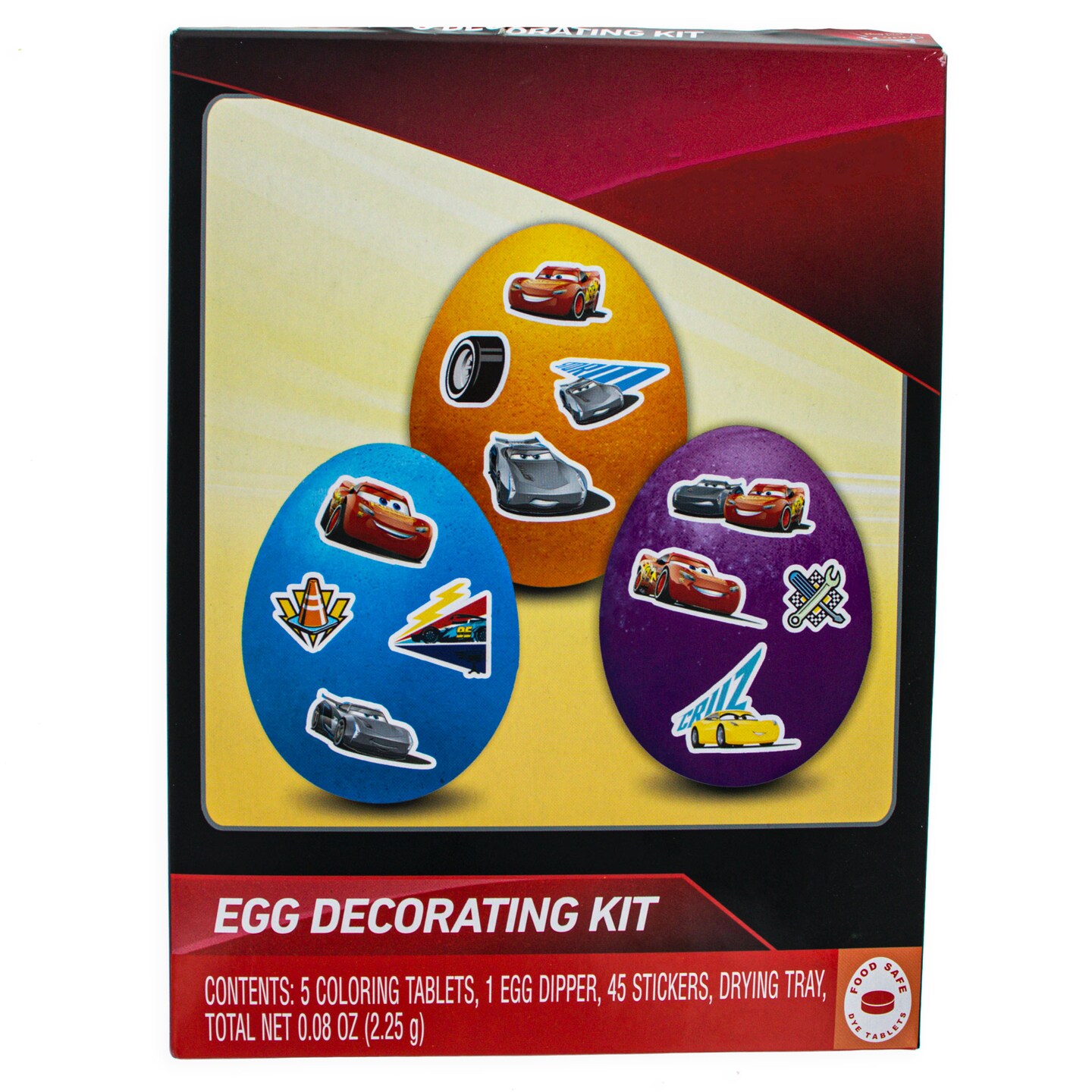 45 Cartoon Character Stickers Easter Egg Decorating Kit