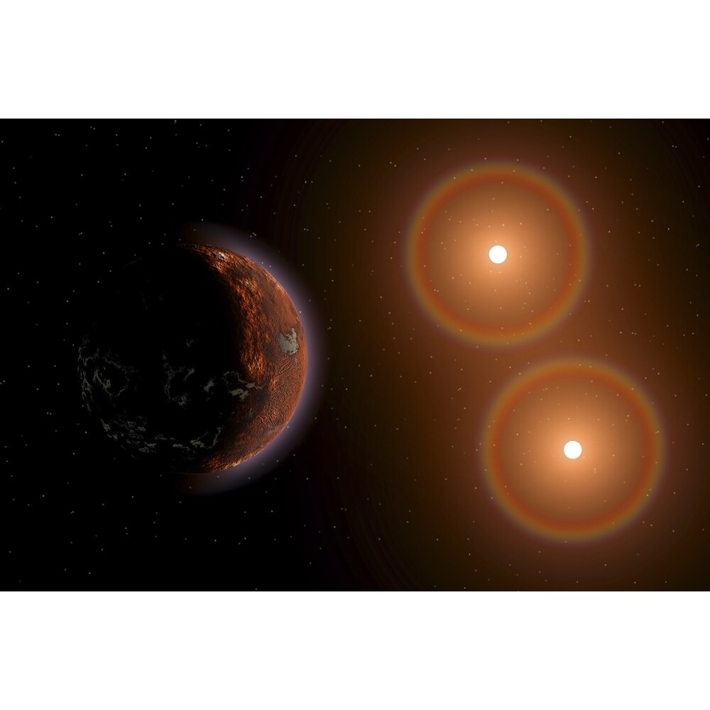 Proxima Centauri Exoplanet Orbiting The Red Dwarf Star Alpha Centauri C Poster Print By Mark Stevenson/Stocktrek Images