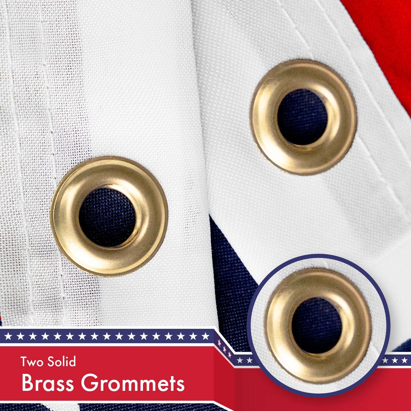 American USA Flag 3x5 Ft 2-Pack 150D Printed Polyester By G128