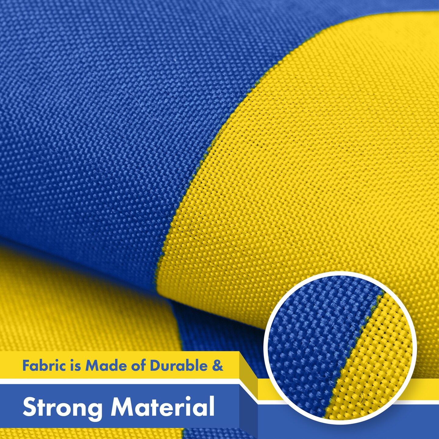 G128 2 Pack: Ukraine Ukrainian Coat of Arms Flag | 4x6 Ft | LiteWeave Pro Series Printed 150D Polyester | Country Flag, Indoor/Outdoor, Vibrant Colors, Brass Grommets