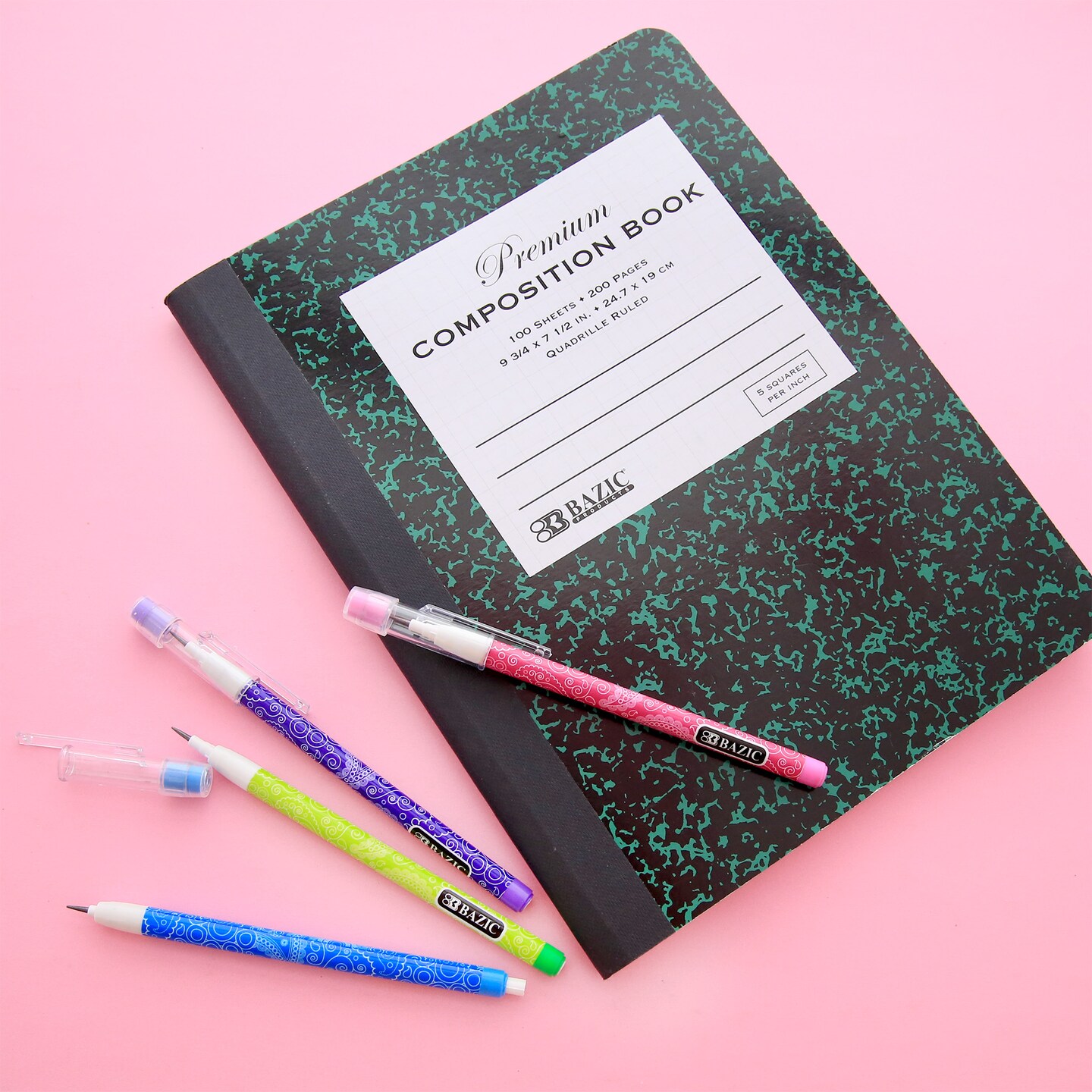 BAZIC Multi-Point Pencil Paisley (8/Pack)