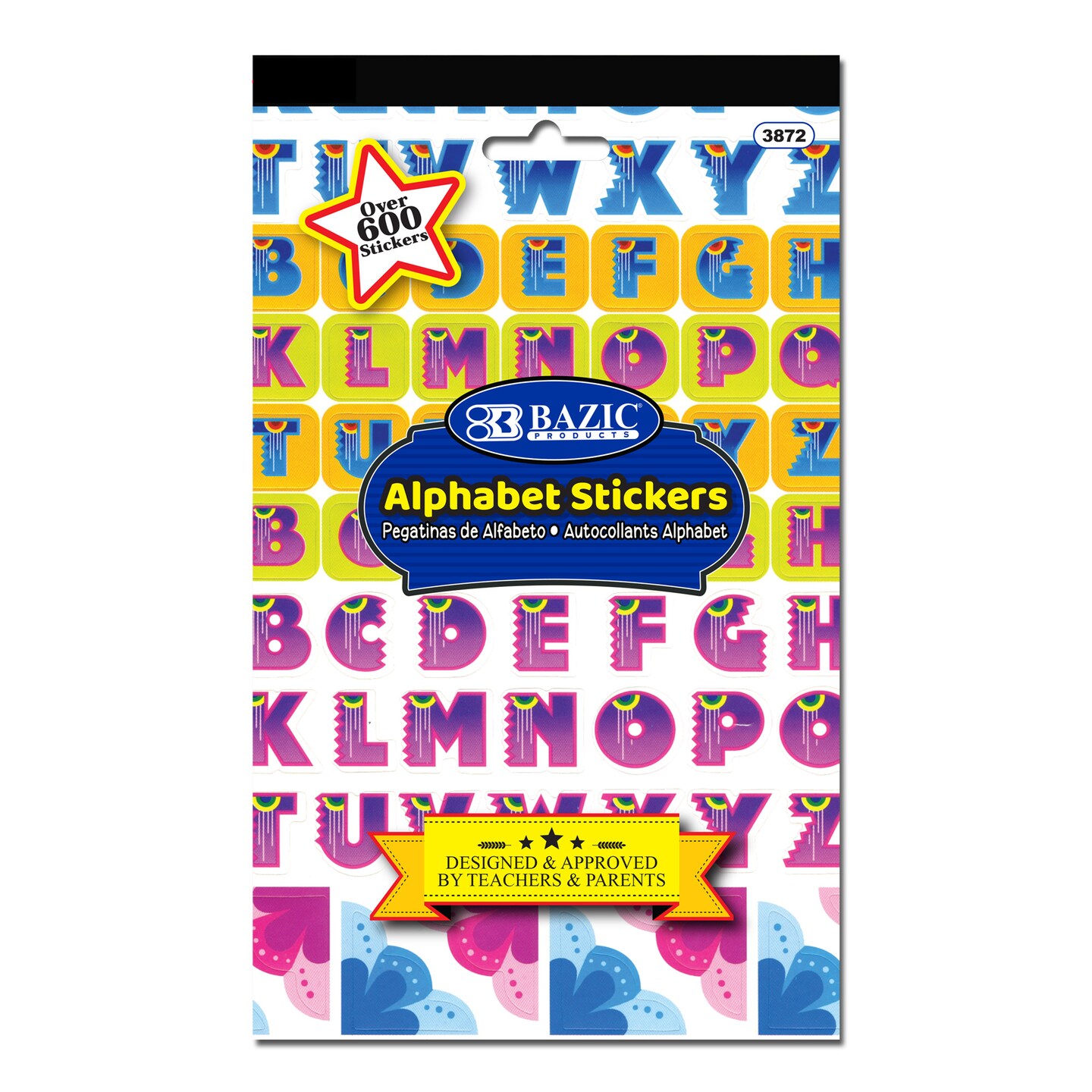 BAZIC Alphabet Sticker Book