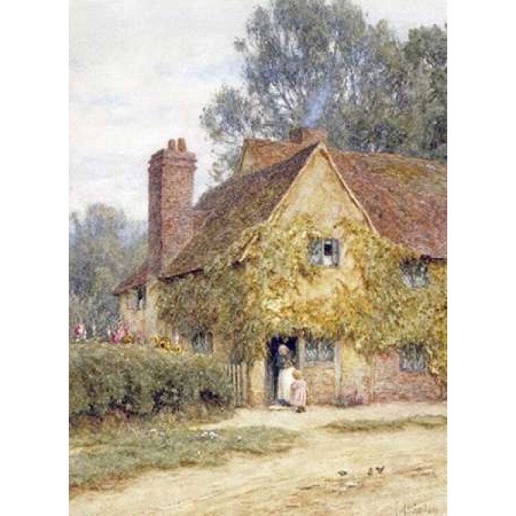 A Cottage At Denham Buckinghamshire Poster Print By Helen Allingham