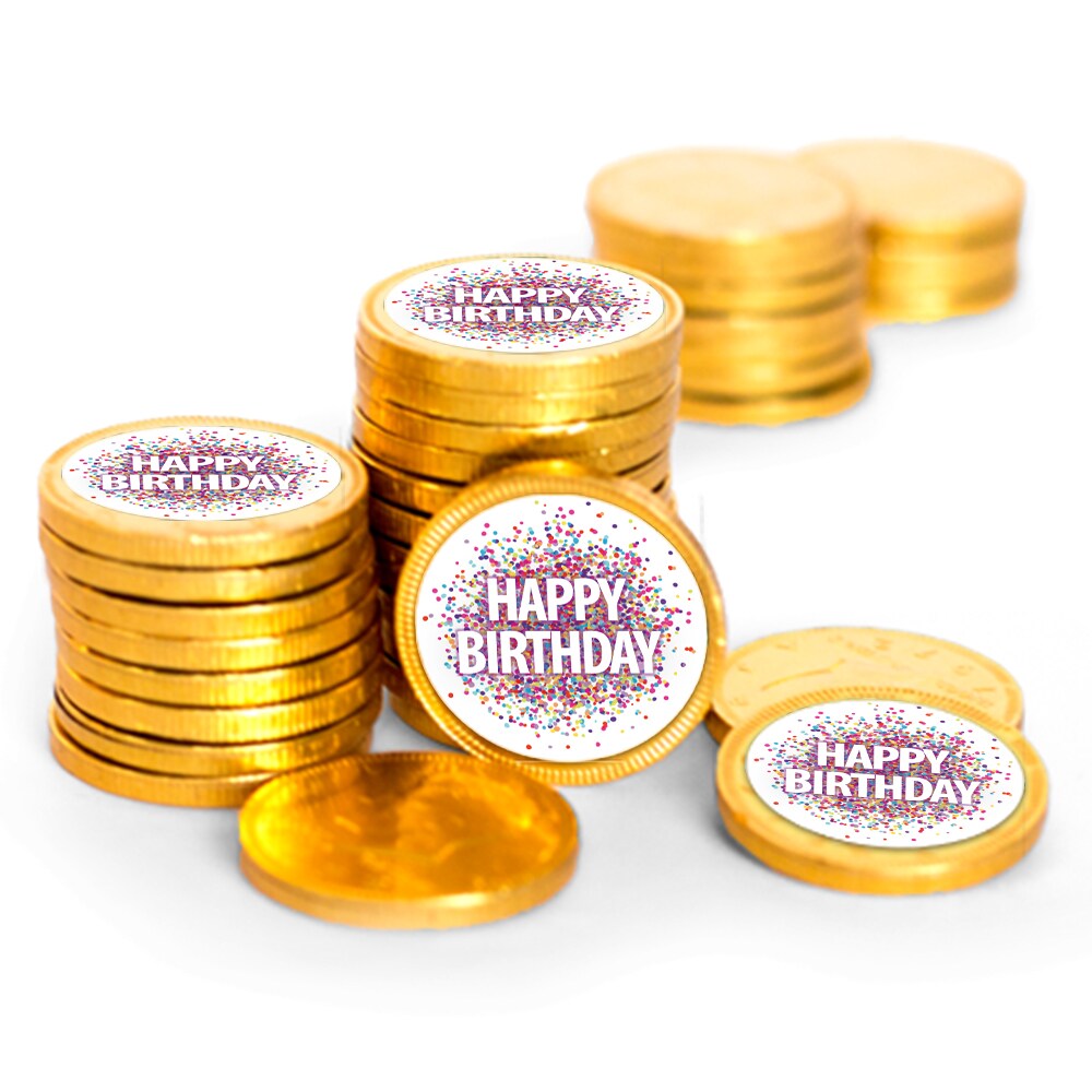 84ct Birthday Candy Party Favors Chocolate Coins By Just Candy