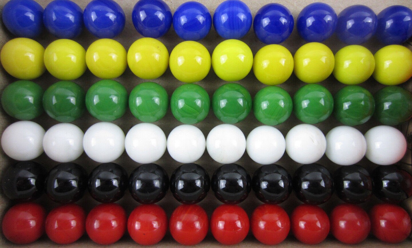 60 Solid Color Replacement Marbles Set run Chinese Checker Dirty Game GLASS 14mm