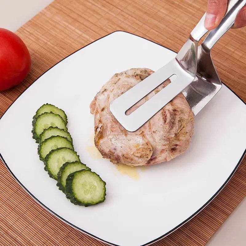 Stainless Steel Steak Clamp Food Bread Meat Clip, Cooking tool.