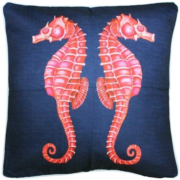 Pillow Decor   - Sea Island Sea Horse Reflect Throw Pillow 20x20