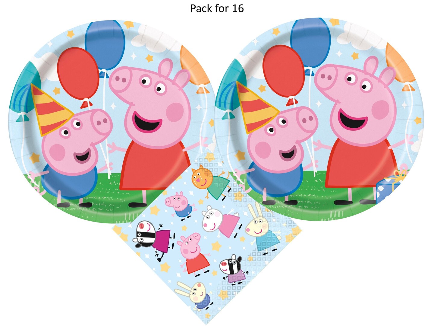 Peppa Pig Birthday Party Supplies Bundle