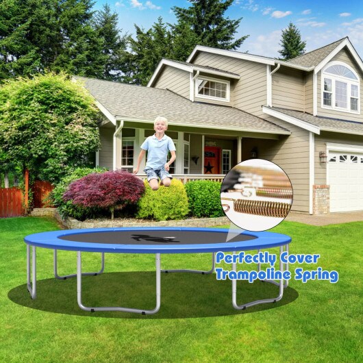8 Feet Replacement Safety Pad Bounce Frame Trampoline-Navy