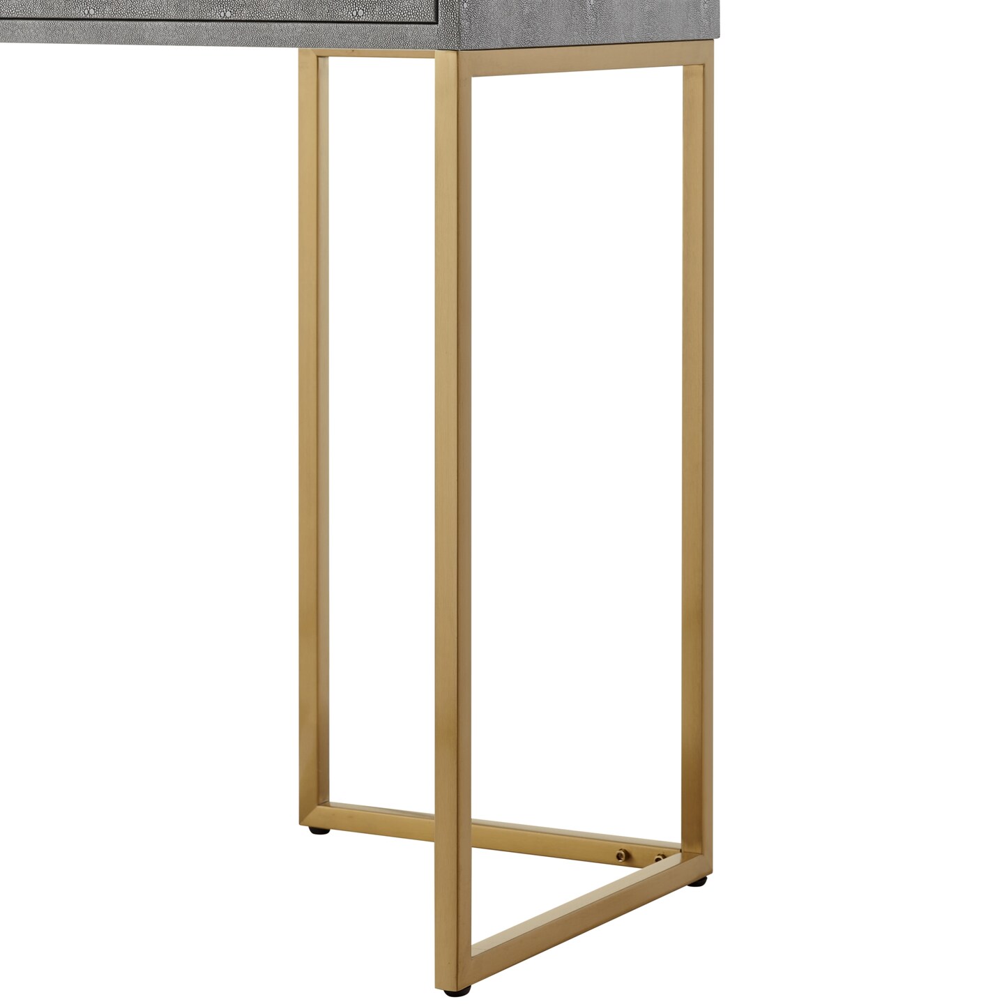 Landan Faux Shagreen Console Table