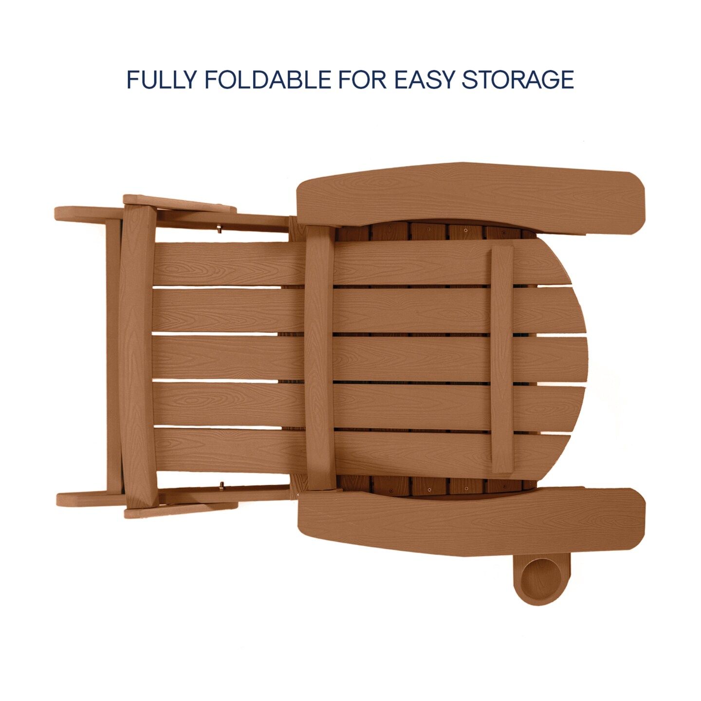 Taven Adirondack Chair With Cup Holder