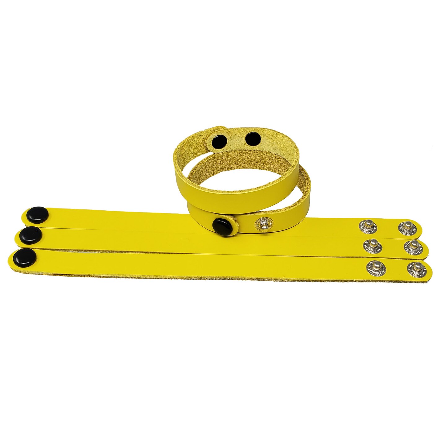 10 Packs Adjustable Leather Bracelets 1/2 Inch wide in many colors