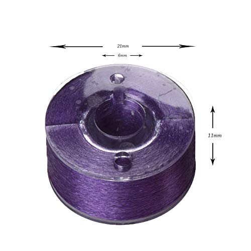 Size A/Class 15 /SA156 Prewound Bobbin Thread 60wt Filament Polyester Embroidery Threads 26-Pack Set (26 Assorted Colors)
