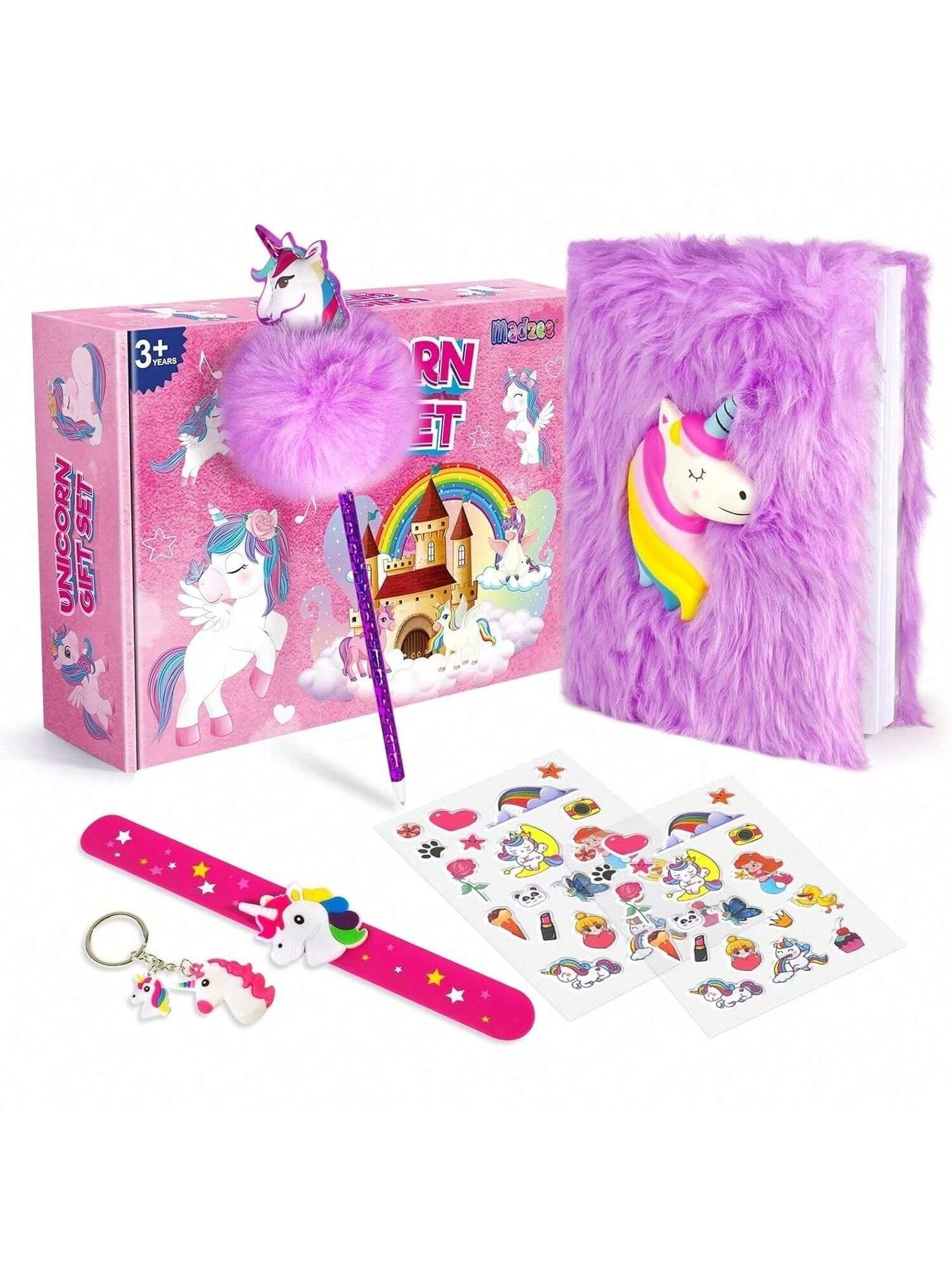 RELIA ONLINE 14 in 1 Unicorn Gift For Girls | Unciorn Theme Gift Item for  Birthday Return Gifts New Pack | Birthday Gift Hamper for kids Age 6-8  Years, 10-12 Years (Assorted
