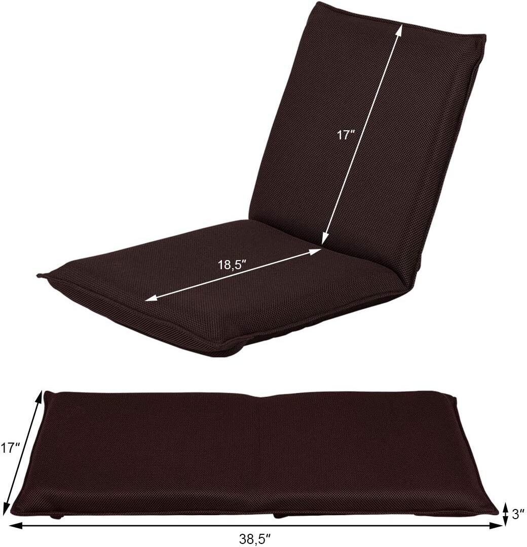 Adjustable 6 position Folding Lazy Man Sofa Chair Floor Chair