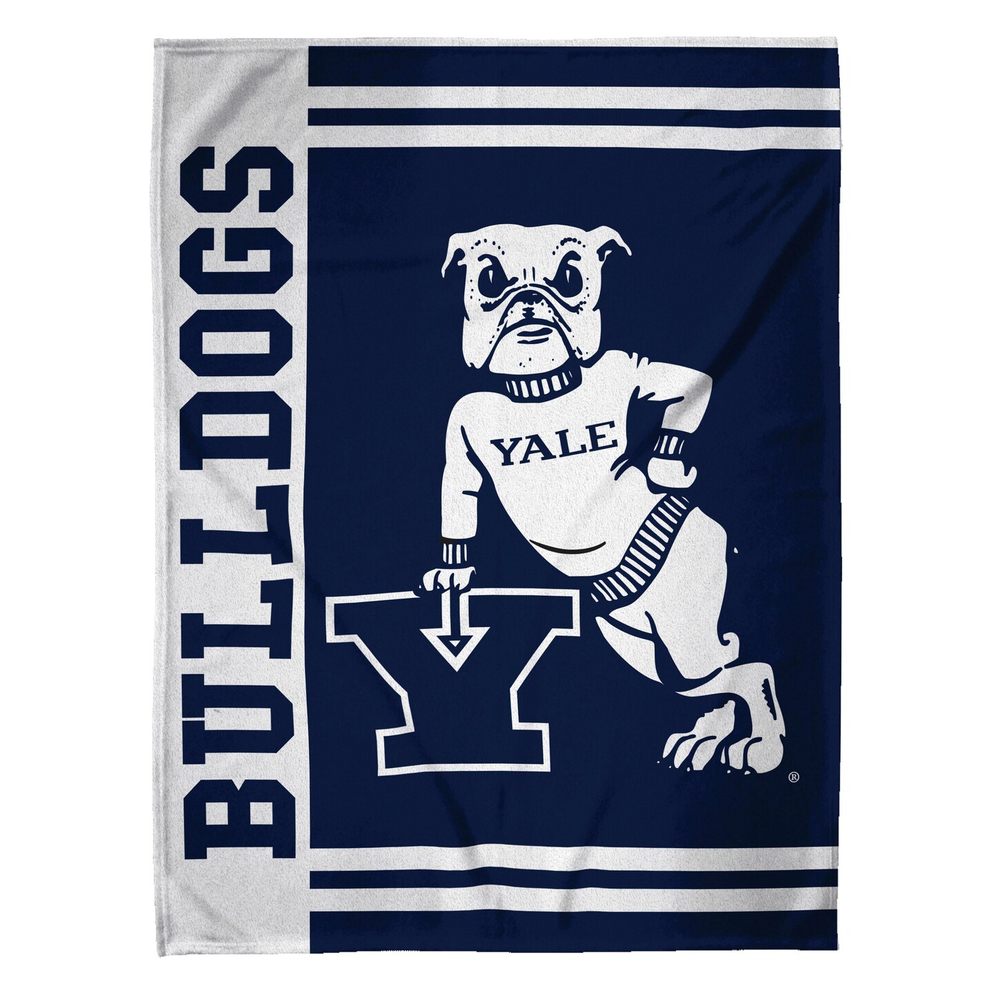 Sleep Squad Yale Bulldogs Handsome Dan Mascot 60&#x201D; x 80&#x201D; Raschel Plush College Blanket