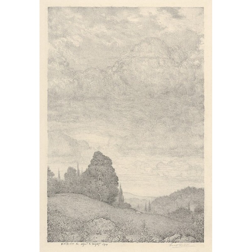 Landscape Poster Print By Ernest Haskell (American Woodstock Connecticut 1876 ??1925 West Point Maine) (18 X 24)