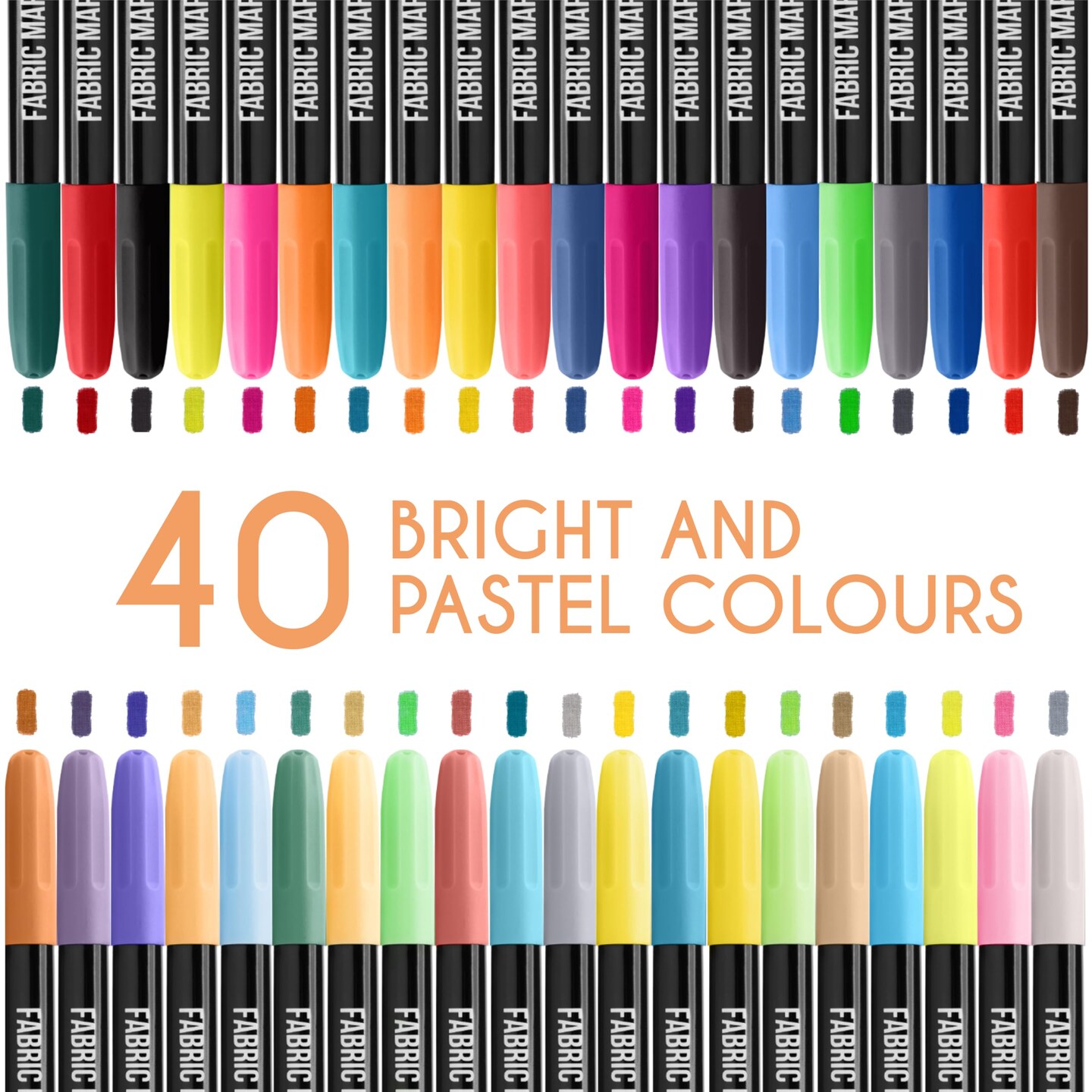12/24 Colors Fabric Textile Markers Pens Set - Non Toxic, Indelible And Permanent Fabric Paint Fine Point Textile Marker Pen