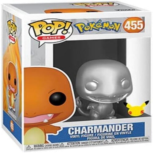Charmander (Silver Metallic) Funko Pop - Pokemon - Games