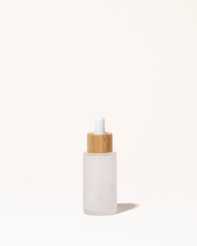 40ml Frosted Glass &#x26; Bamboo Dropper Bottles